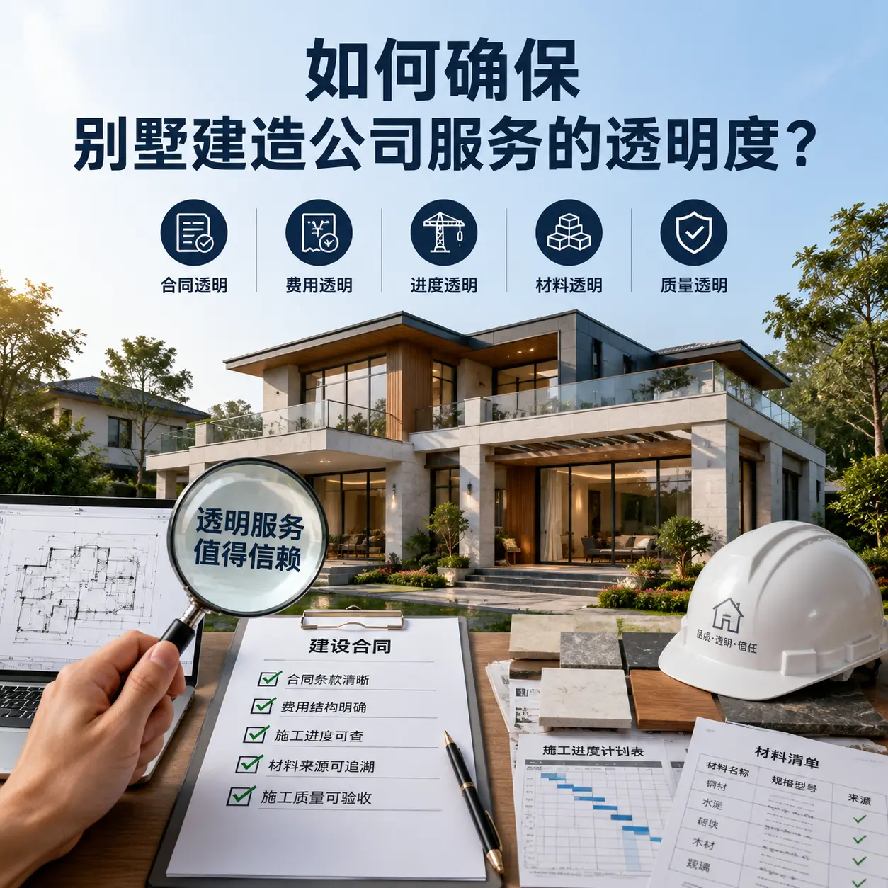 在 镇宁 如何确保别墅建造公司服务的透明度？