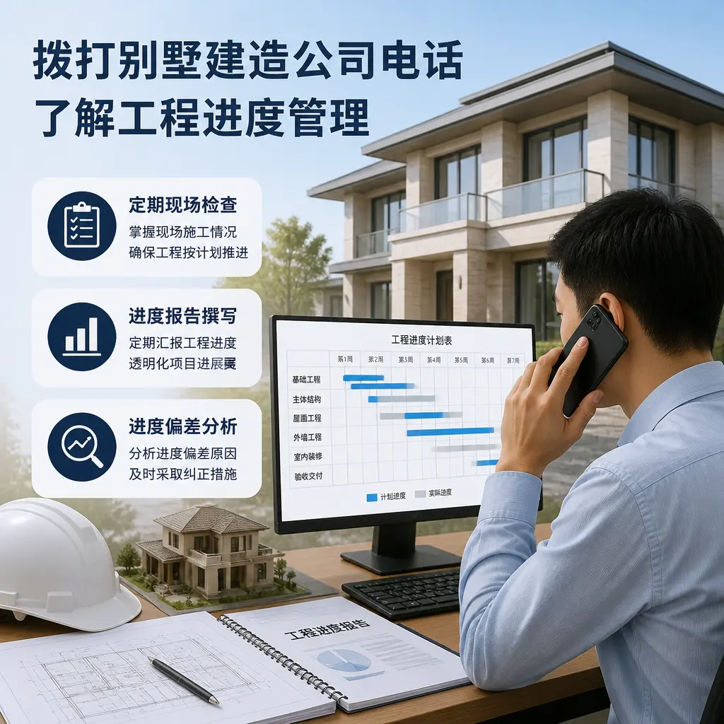 拨打镇宁别墅建造公司电话，了解工程进度管理