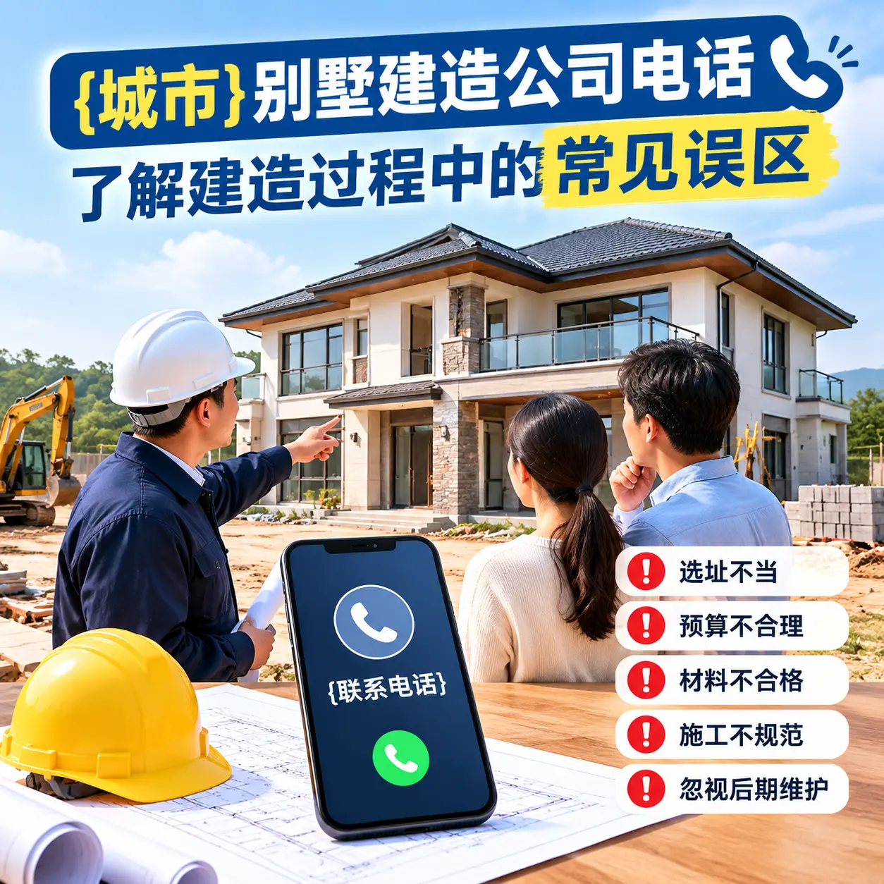 镇宁别墅建造公司电话，了解建造过程中的常见误区