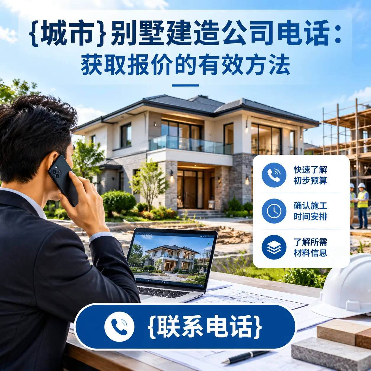 镇宁别墅建造公司电话:获取报价的有效方法